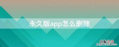 永久版app怎么删除