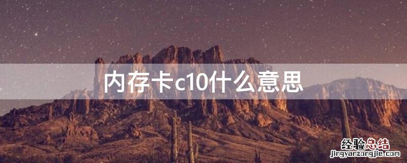 内存卡c10什么意思