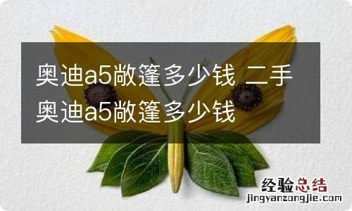 奥迪a5敞篷多少钱 二手奥迪a5敞篷多少钱