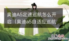 奥迪a5自适应巡航怎么开 奥迪A5定速巡航怎么开启