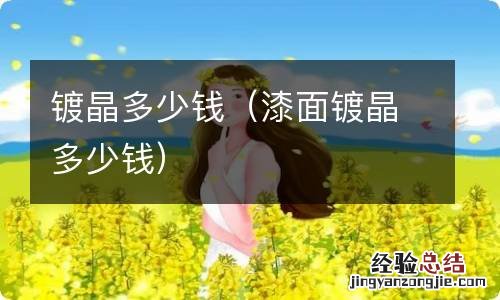 漆面镀晶多少钱 镀晶多少钱