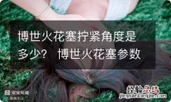 博世火花塞拧紧角度是多少？ 博世火花塞参数表