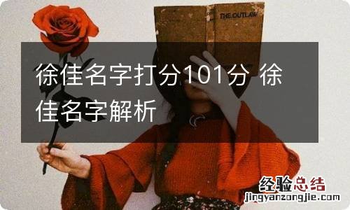 徐佳名字打分101分 徐佳名字解析