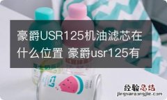 豪爵USR125机油滤芯在什么位置 豪爵usr125有没有汽油滤芯