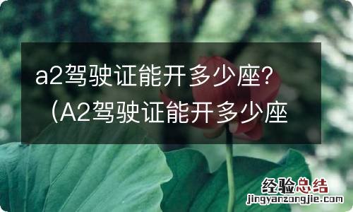 A2驾驶证能开多少座位客车 a2驾驶证能开多少座？