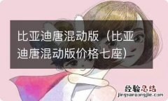 比亚迪唐混动版价格七座 比亚迪唐混动版