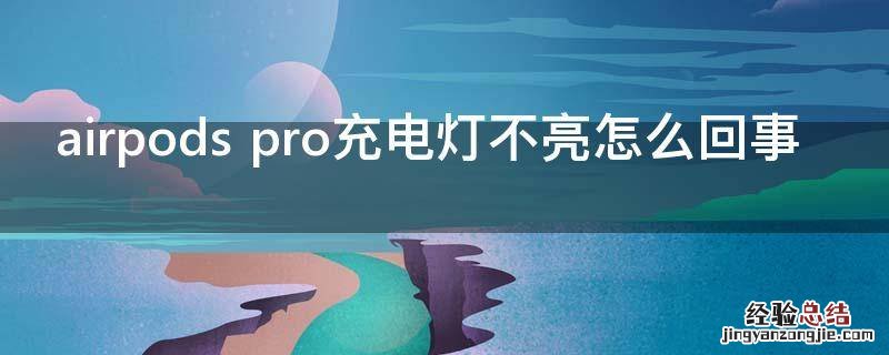 airpods pro充电灯不亮怎么回事