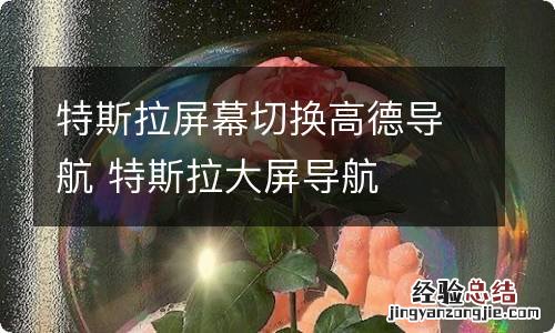 特斯拉屏幕切换高德导航 特斯拉大屏导航