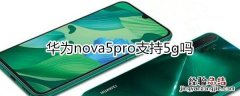 华为nova5pro支持5g吗