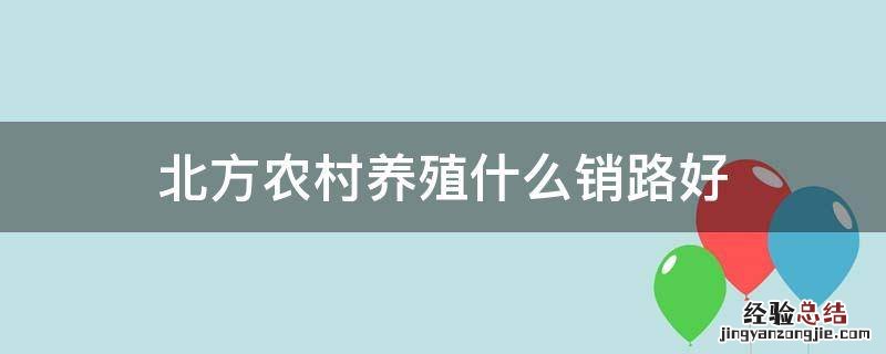 北方农村养殖什么销路好