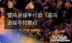 亚马逊摇手付款x 亚马逊摇手付款