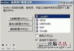 运行两个配置完全不同的Firefox