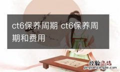 ct6保养周期 ct6保养周期和费用