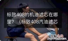 标致408汽油滤芯在哪里 标致408的机油滤芯在哪里？