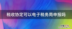 税收协定可以电子税务局申报吗