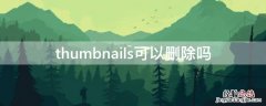 thumbnails可以删除吗 hwthumbnails可以删除吗