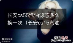 长安cs15汽油滤芯多久换一次 长安cs55汽油滤芯多久换一次