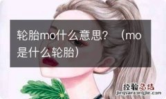 mo是什么轮胎 轮胎mo什么意思？