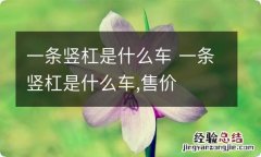 一条竖杠是什么车 一条竖杠是什么车,售价