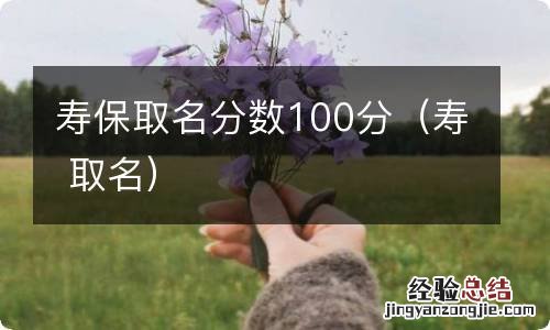 寿 取名 寿保取名分数100分