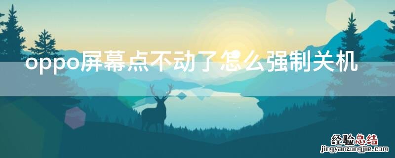 oppo屏幕点不动了怎么强制关机