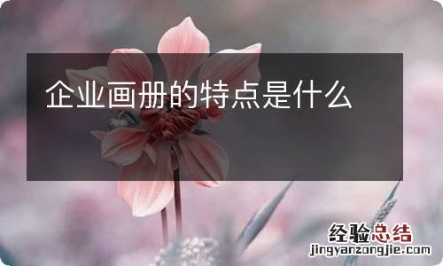 企业画册的特点是什么