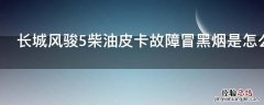 长城风骏5柴油皮卡故障冒黑烟是怎么回事