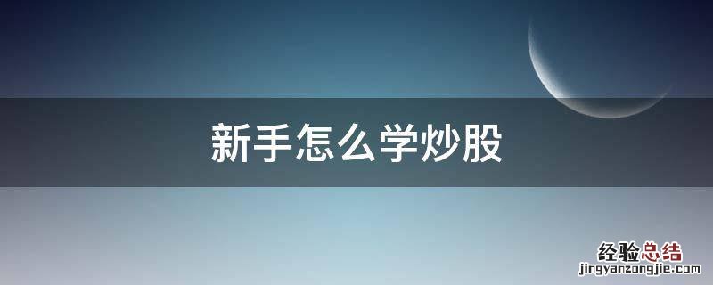 新手怎么学炒股