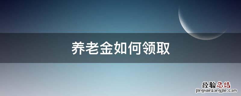 养老金如何领取