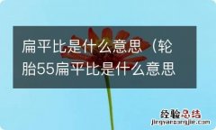 轮胎55扁平比是什么意思 扁平比是什么意思