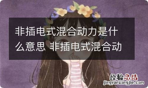非插电式混合动力是什么意思 非插电式混合动力是什么意思?如何使用