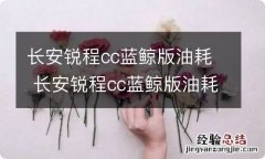 长安锐程cc蓝鲸版油耗 长安锐程cc蓝鲸版油耗高吗