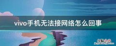 vivo手机无法接网络怎么回事