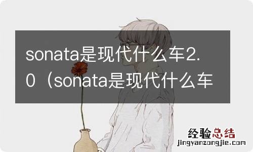 sonata是现代什么车20092.0 sonata是现代什么车2.0