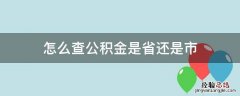 怎么查公积金是省还是市