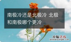 南极冷还是北极冷 北极和南极哪个更冷