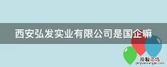 西安弘发实业有限公司是国企嘛