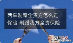 两车剐蹭全责方怎么走保险 剐蹭我方全责保险流程