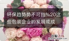 环保趋势势不可挡%20这些包装企业的发展或成典范