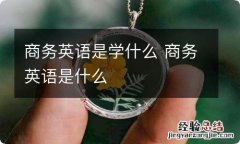 商务英语是学什么 商务英语是什么