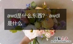 awd是什么东西？ awdl是什么