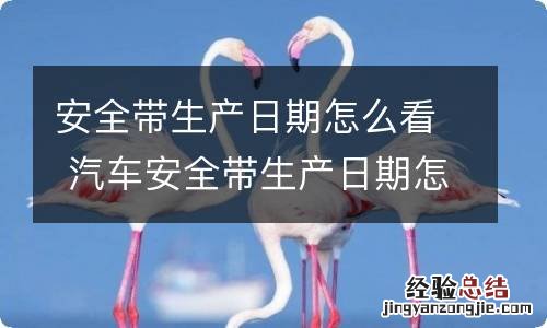 安全带生产日期怎么看 汽车安全带生产日期怎么看