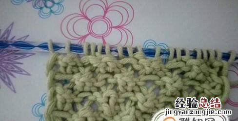 棒针菠萝针的织法