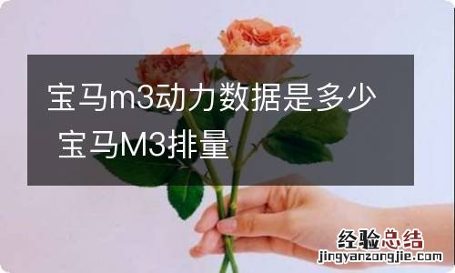 宝马m3动力数据是多少 宝马M3排量