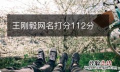 王刚毅网名打分112分