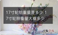 17寸轮胎重量是多少 17寸轮胎重量大概多少