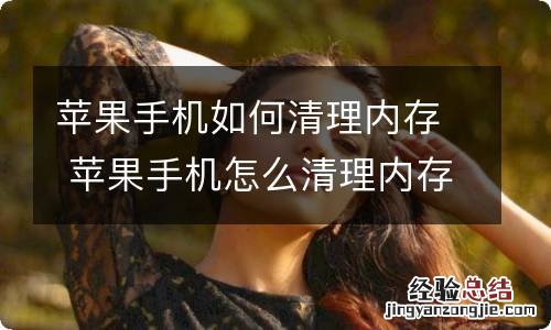 苹果手机如何清理内存 苹果手机怎么清理内存