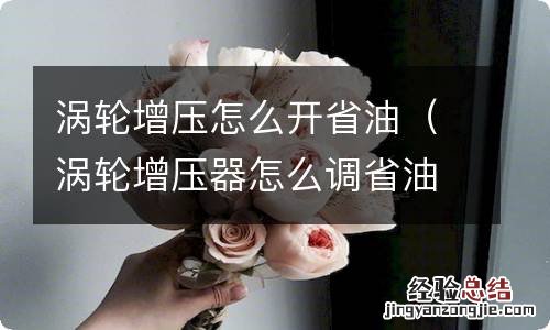 涡轮增压器怎么调省油 涡轮增压怎么开省油