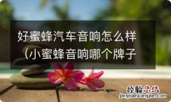 小蜜蜂音响哪个牌子好 好蜜蜂汽车音响怎么样