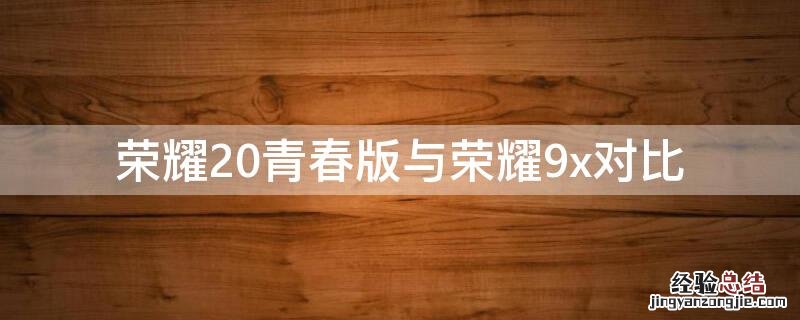 荣耀20青春版与荣耀9x对比